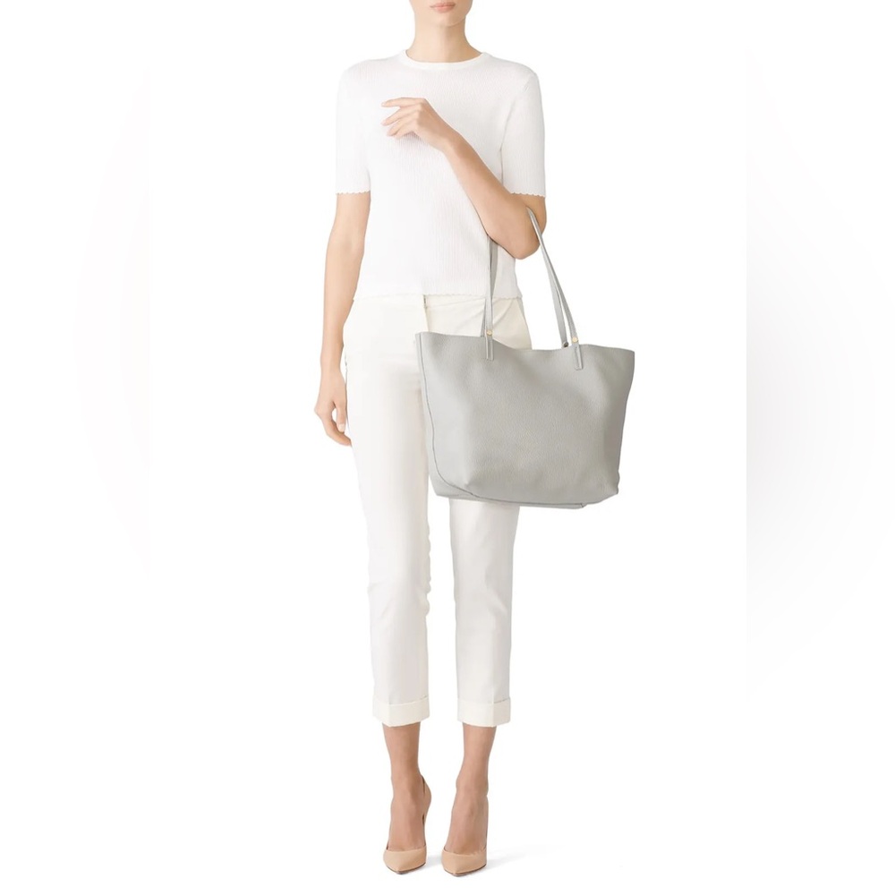 GIGI NEW YORK Tori Pebbled Leather Tote Carryall Shoulder Bag